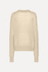 Light knit logo sweater mantequilla