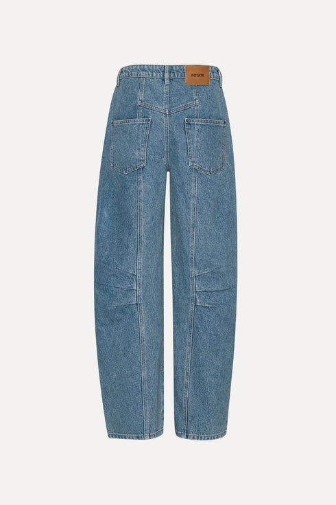 Cargo denim pants