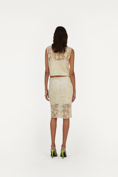 Flowers Beads Skirt