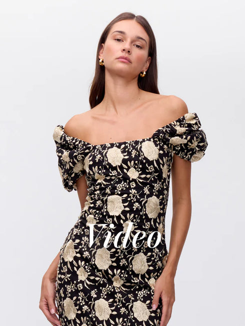 Abril black vestido