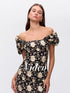 Abril black vestido