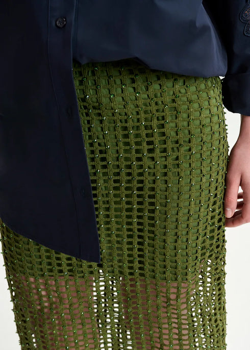 Handkerchi falda verde