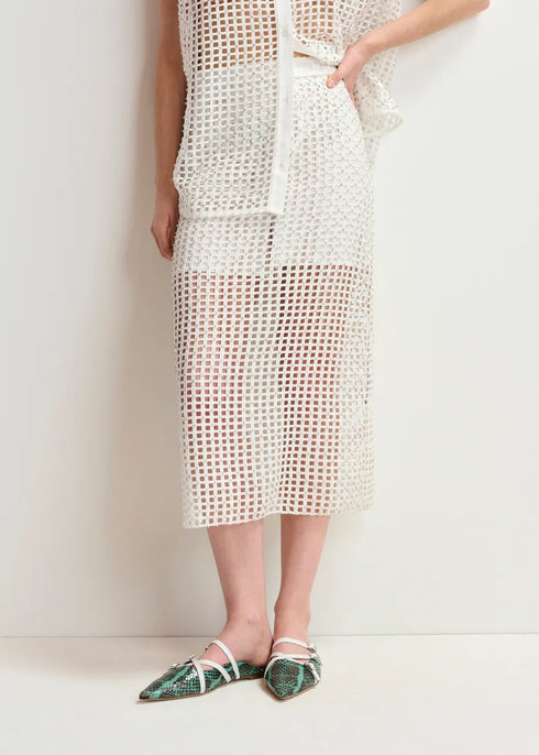 Handkerchi falda blanca