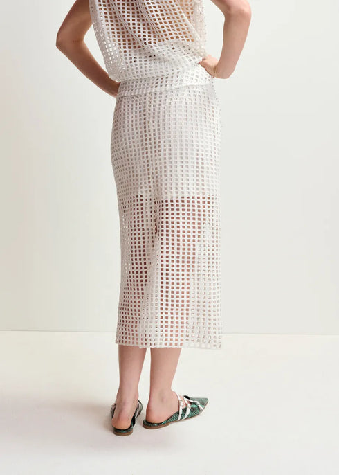Handkerchi falda blanca