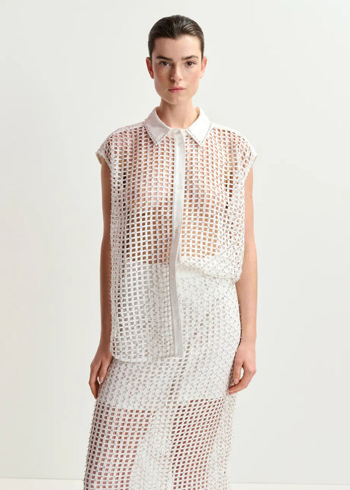 Handkerchi falda blanca