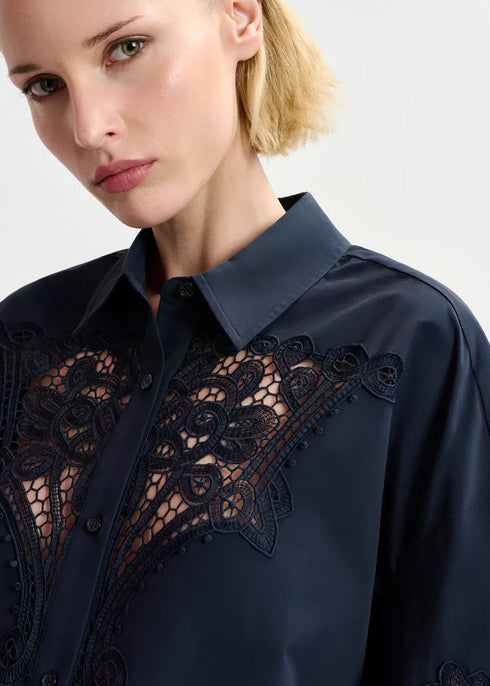 Hoofd camisa marino