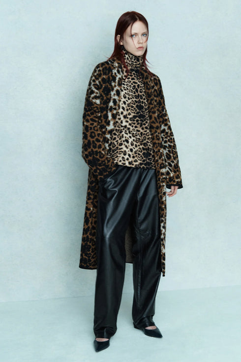 Abrigo animal print