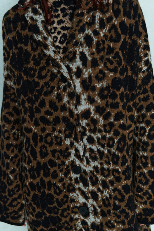 Abrigo animal print