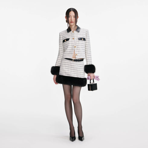 Check boucle jacket