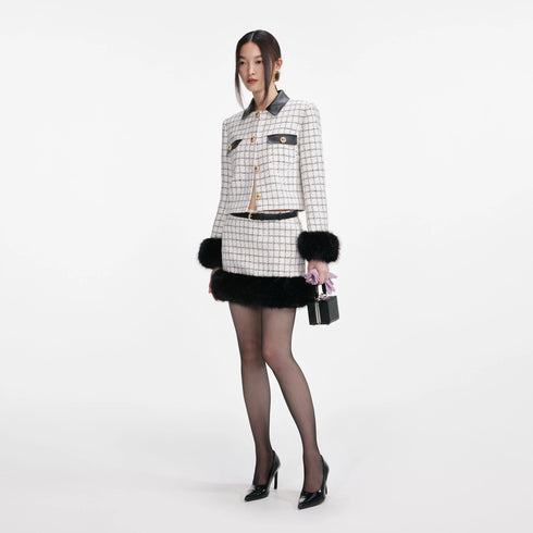 Check boucle jacket