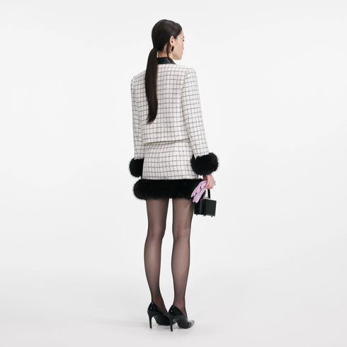 Check boucle jacket