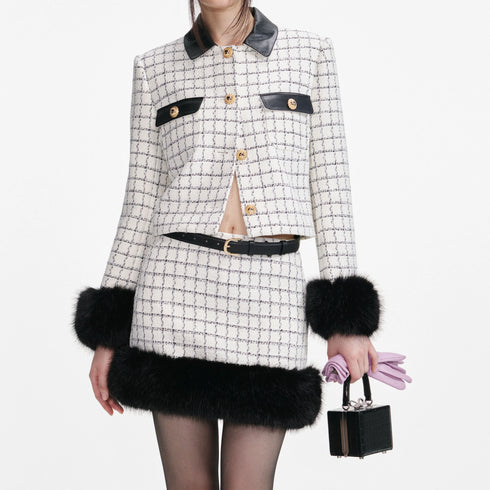 Check boucle jacket