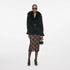 Black fur collar jacket