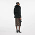Black fur collar jacket