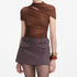 Brown rhinestone top