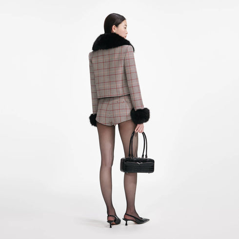 Brown check jacket