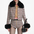 Brown check jacket