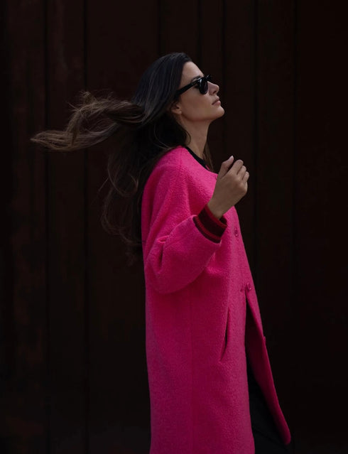 Abrigo fucsia