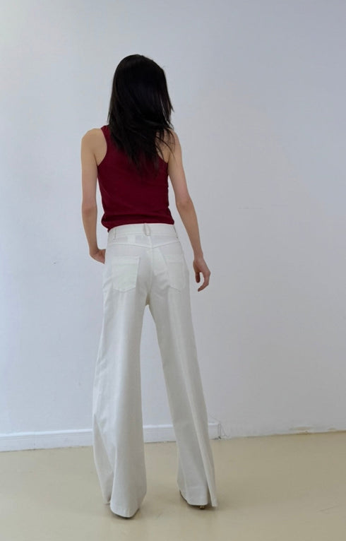 Pantalón ecru set bomber