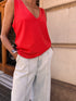 Gabriela camiseta pico roja