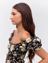 Abril black vestido