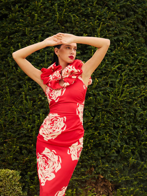 Petalo Roses vestido