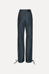 Laced straight jeans azul