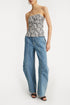 Cargo denim pants