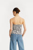 Printed Denim Top