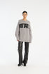 Knitted logo Sweater grey