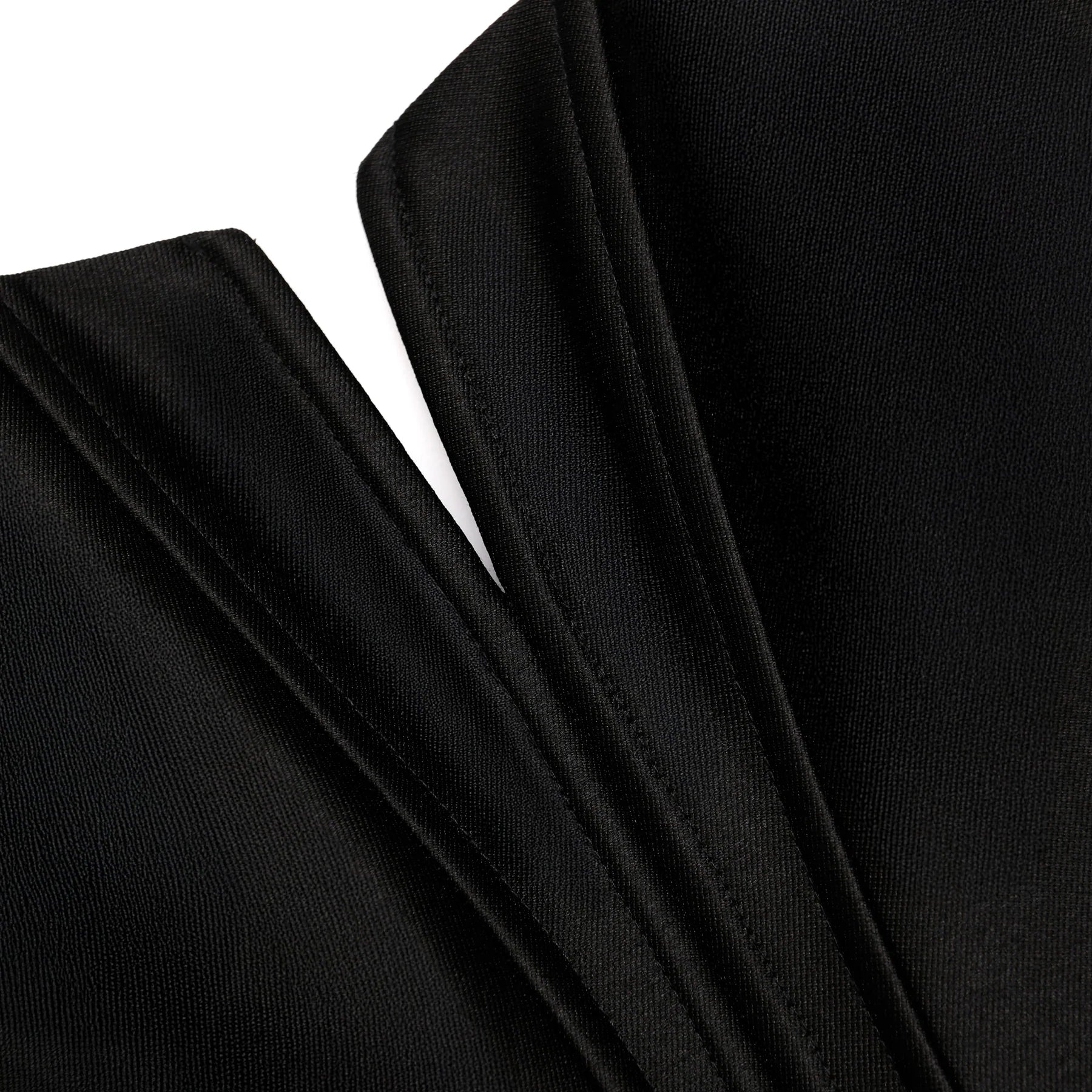 Black Taffeta Corset Top