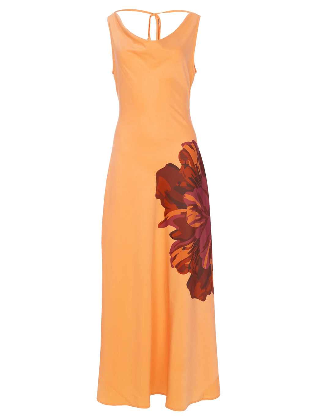 Marcia Vestido — Tejido Fluido Midi Estampado | Mioh