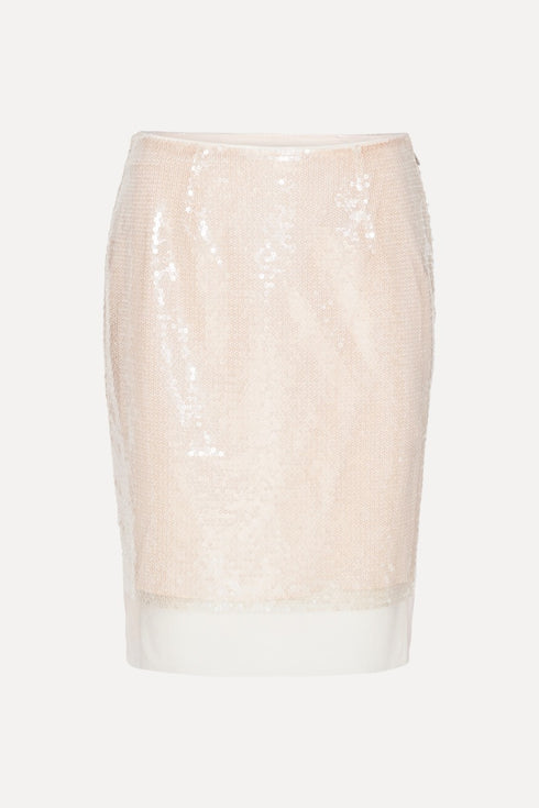 Sequins mini Skirt beig