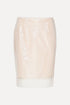 Sequins mini Skirt beig