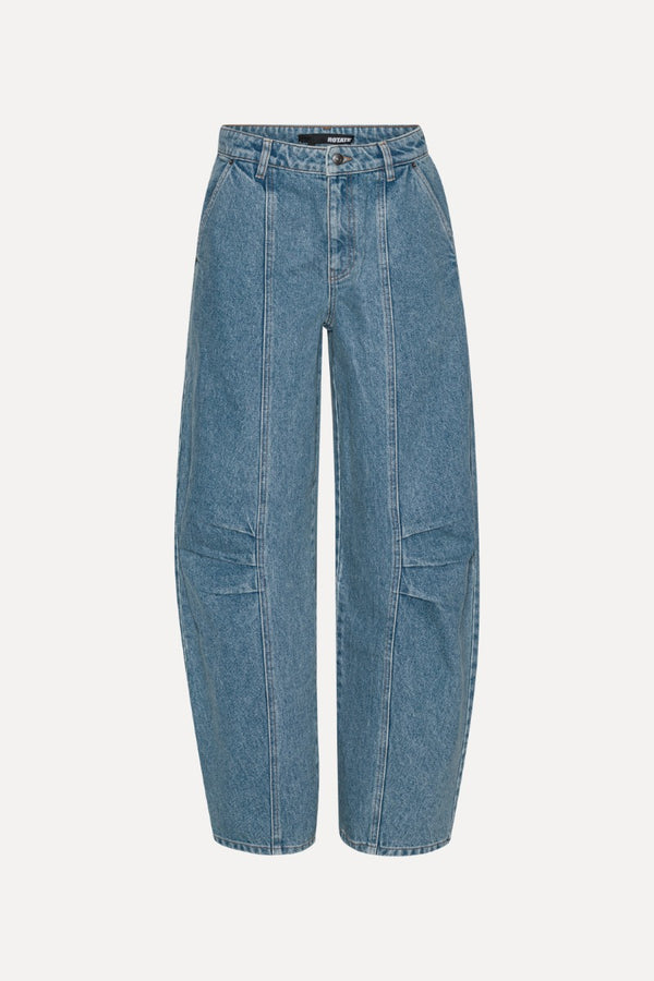 Cargo denim pants