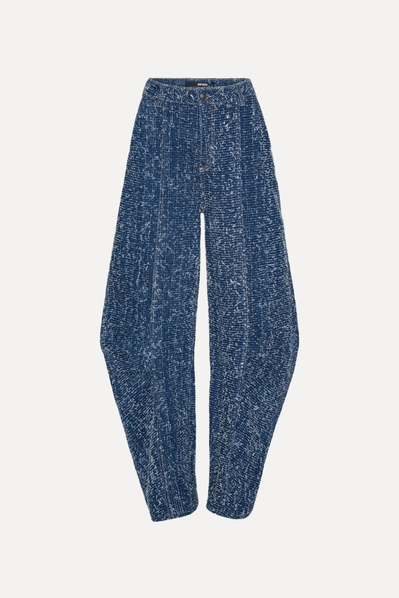 Denim loose fit pants blue