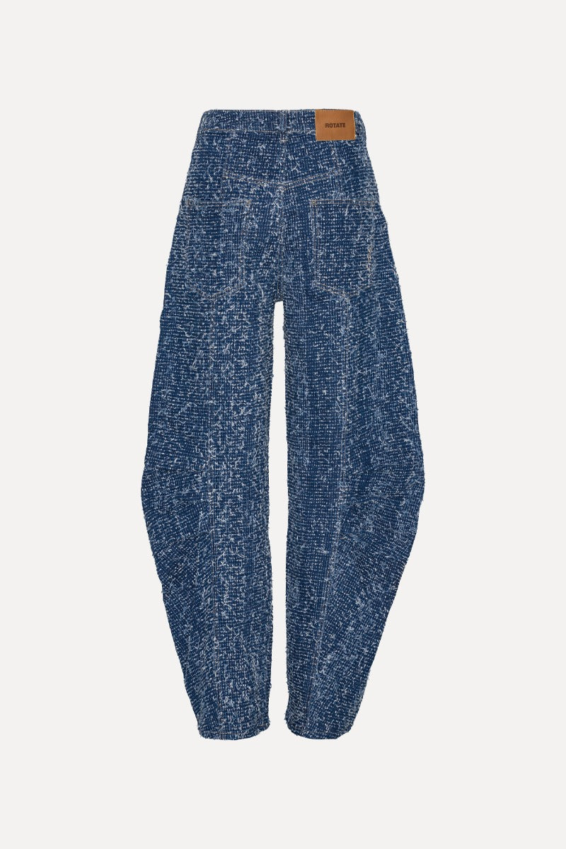 Denim loose fit pants blue