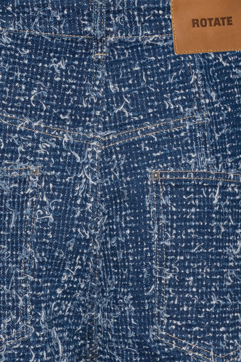 Denim loose fit pants blue