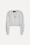 Knit puffsleeve cardigan gris