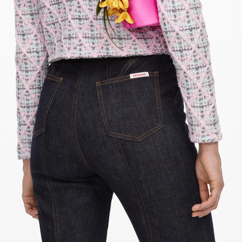 Indigo High Waisted jeans.