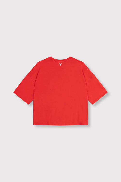Alix Alix camiseta roja.