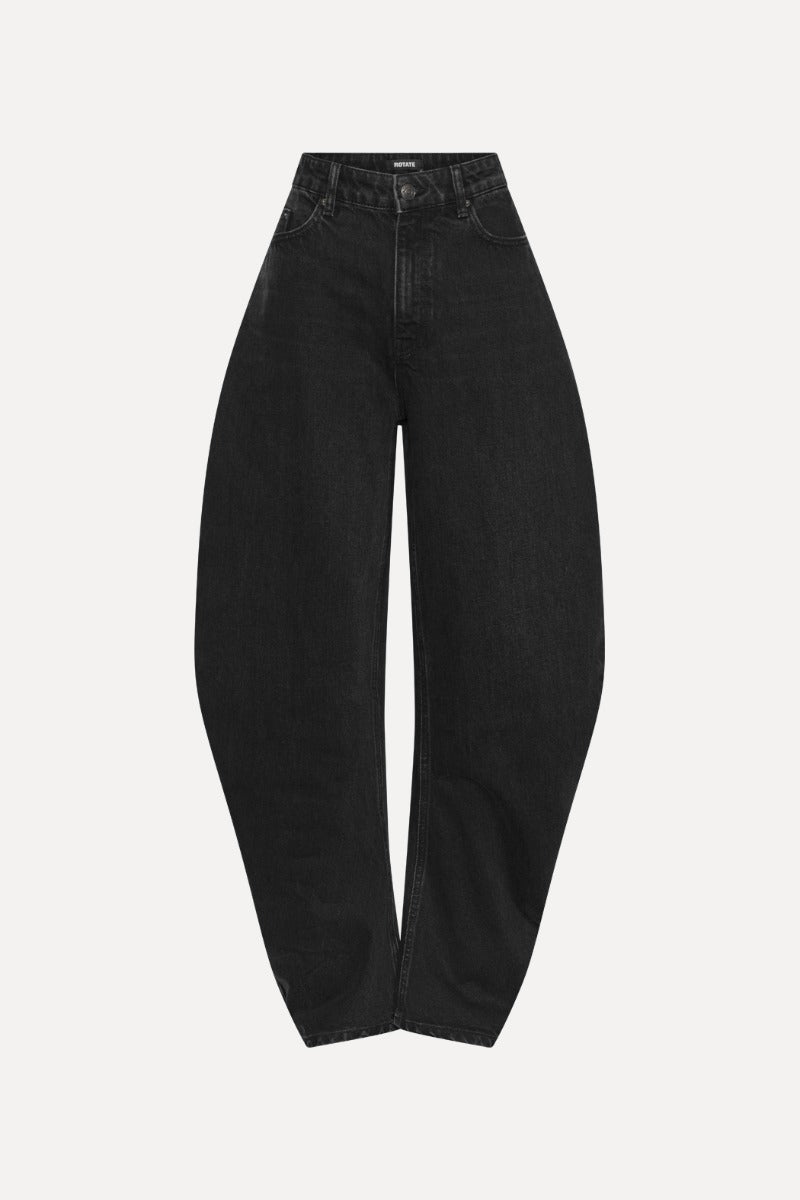 Draped Barrel Leg jeans