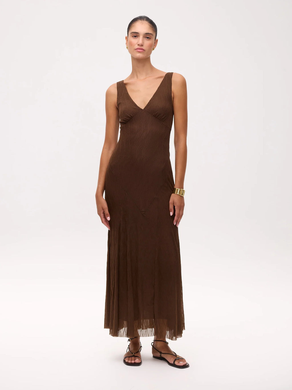Beatrice Vestido Marrón.