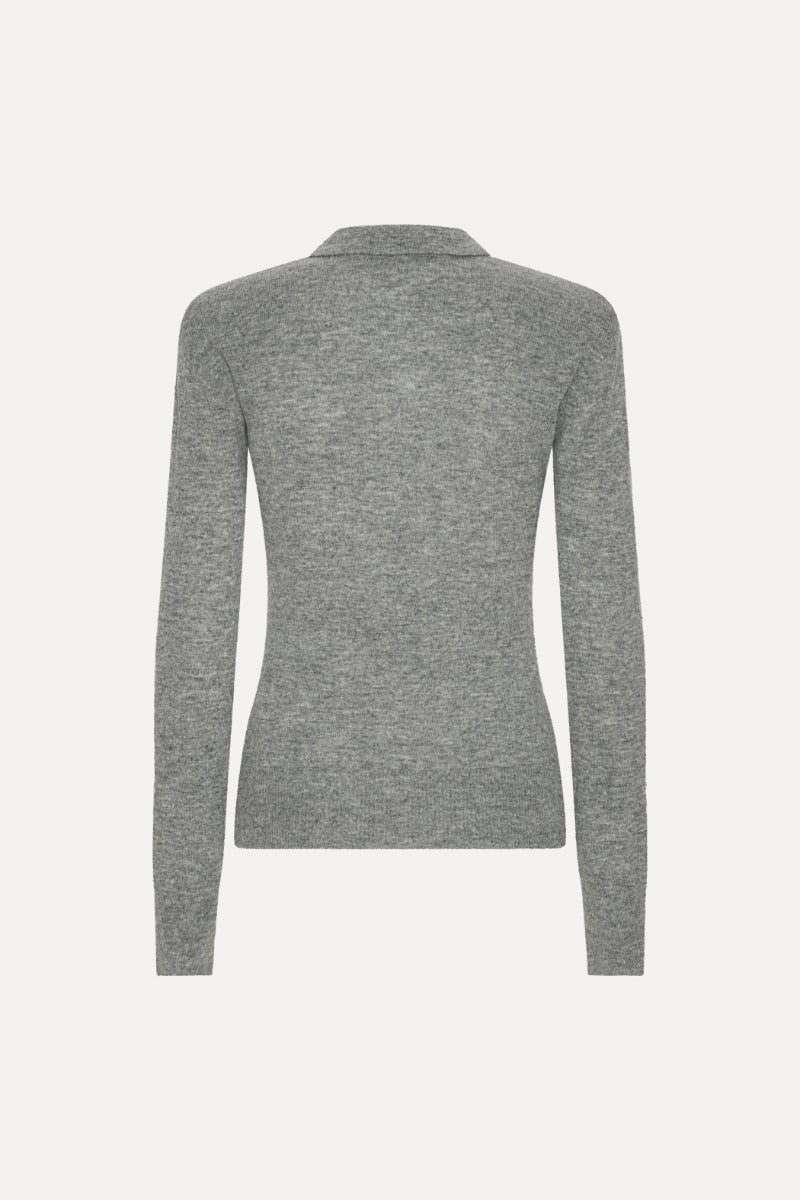 Wool longsleeve polo.