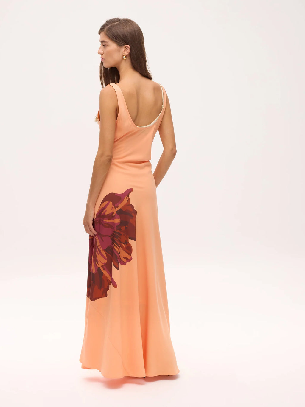 Marcia Vestido — Tejido Fluido Midi Estampado | Mioh