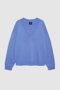 Lee Crew Sweater — Jersey 100% Cashmere Cuello Pico.