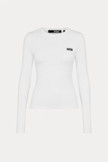 Long sleeve tee shirt blanca.