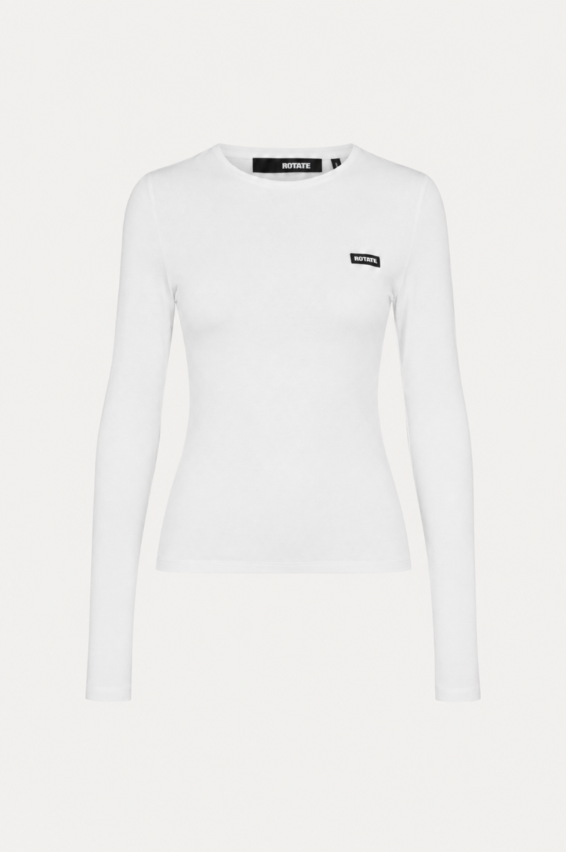 Long sleeve tee shirt blanca.