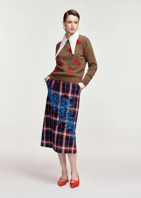 Korine Embroidered Pullover.