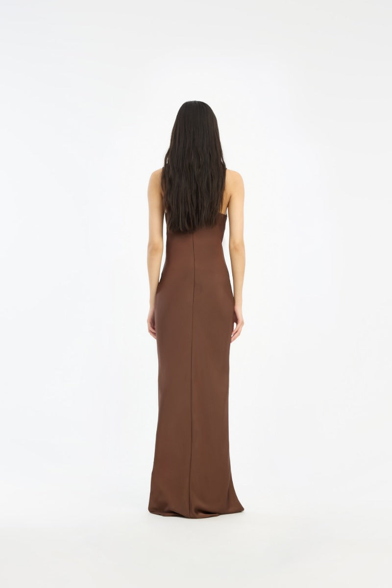 Satin Maxi Slip Dress — Satén Largo Tirantes Escote Recto | Rotate